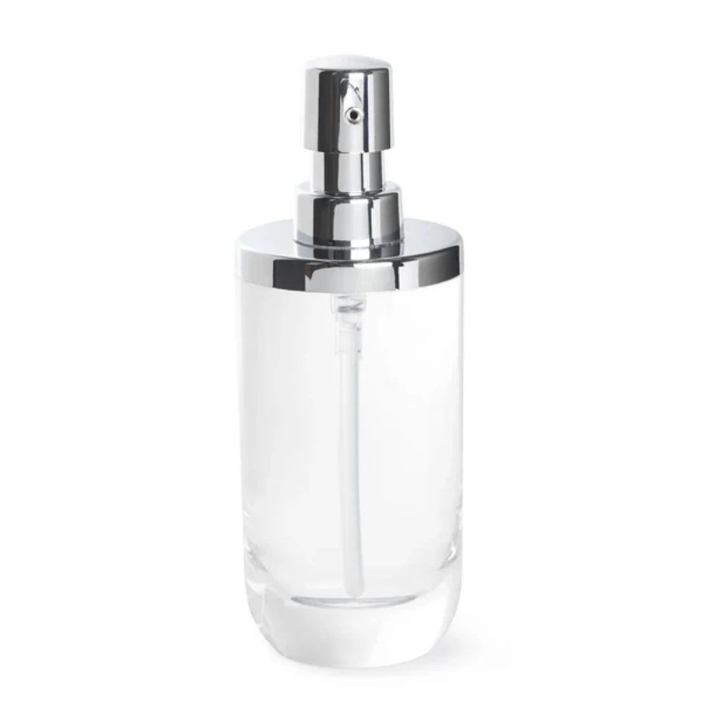Dispenser Porta Sabonete Líquido Junip Transparente com Cromado - 380 ml - Image 3