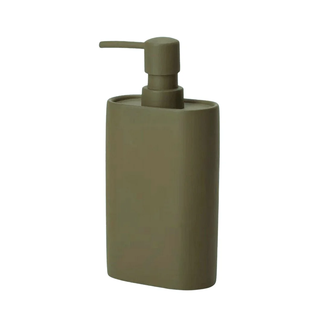 Dispenser Porta Sabonete Liquido Verde Militar 19cm
