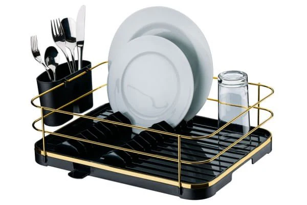 Escorredor de Louças Preto e Dourado com Bico - Image 4