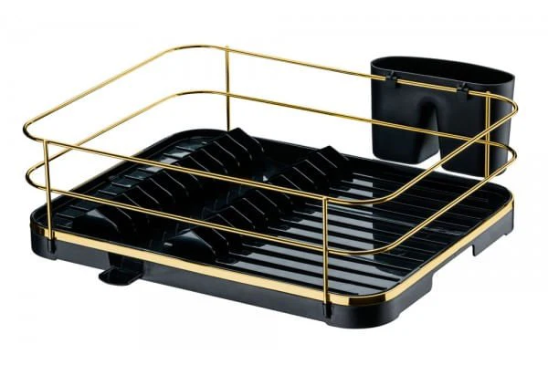 Escorredor de Louças Preto e Dourado com Bico - Image 5