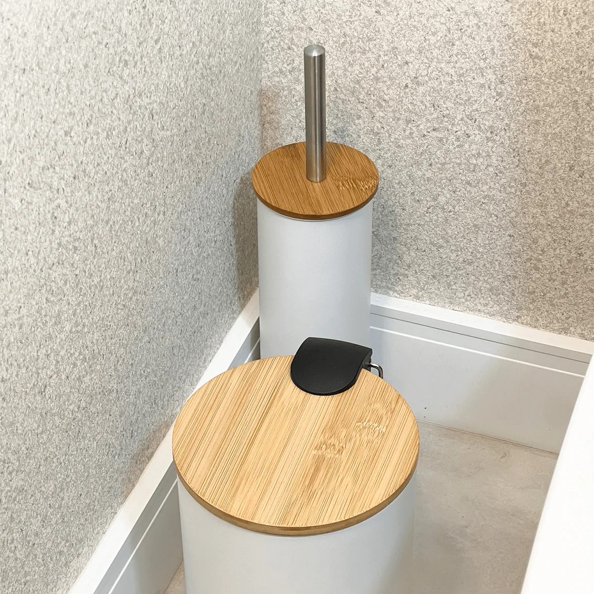 Escova Sanitária em Bambu Branca 28cm - Image 4