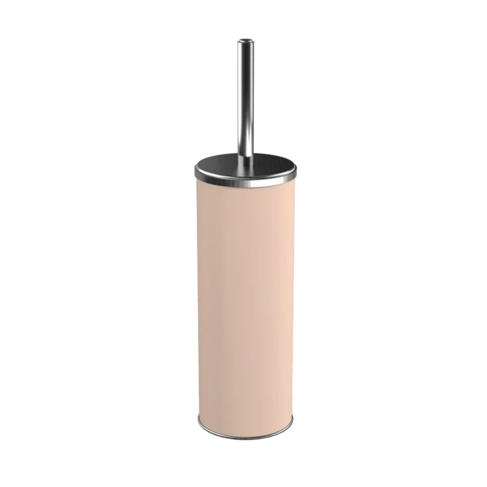 Escova Sanitária Com Cabo Inox Banheiro Rosa Blush - 39 cm