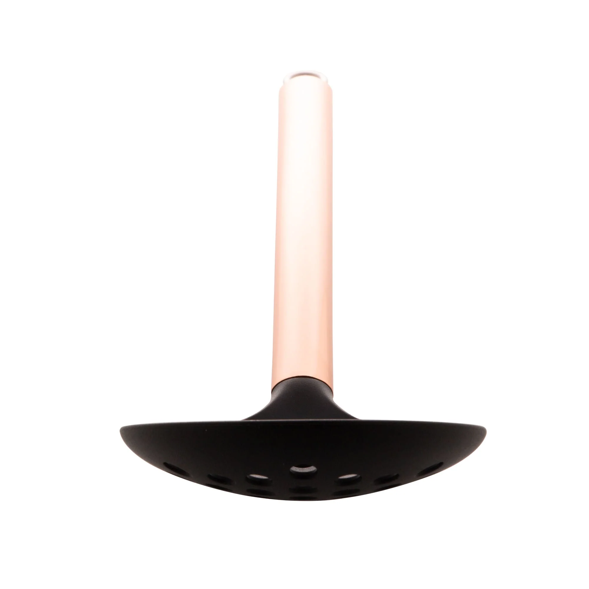 Escumadeira de Nylon Preta com Cabo de Aço Inox Rose Gold 34cm - Image 3