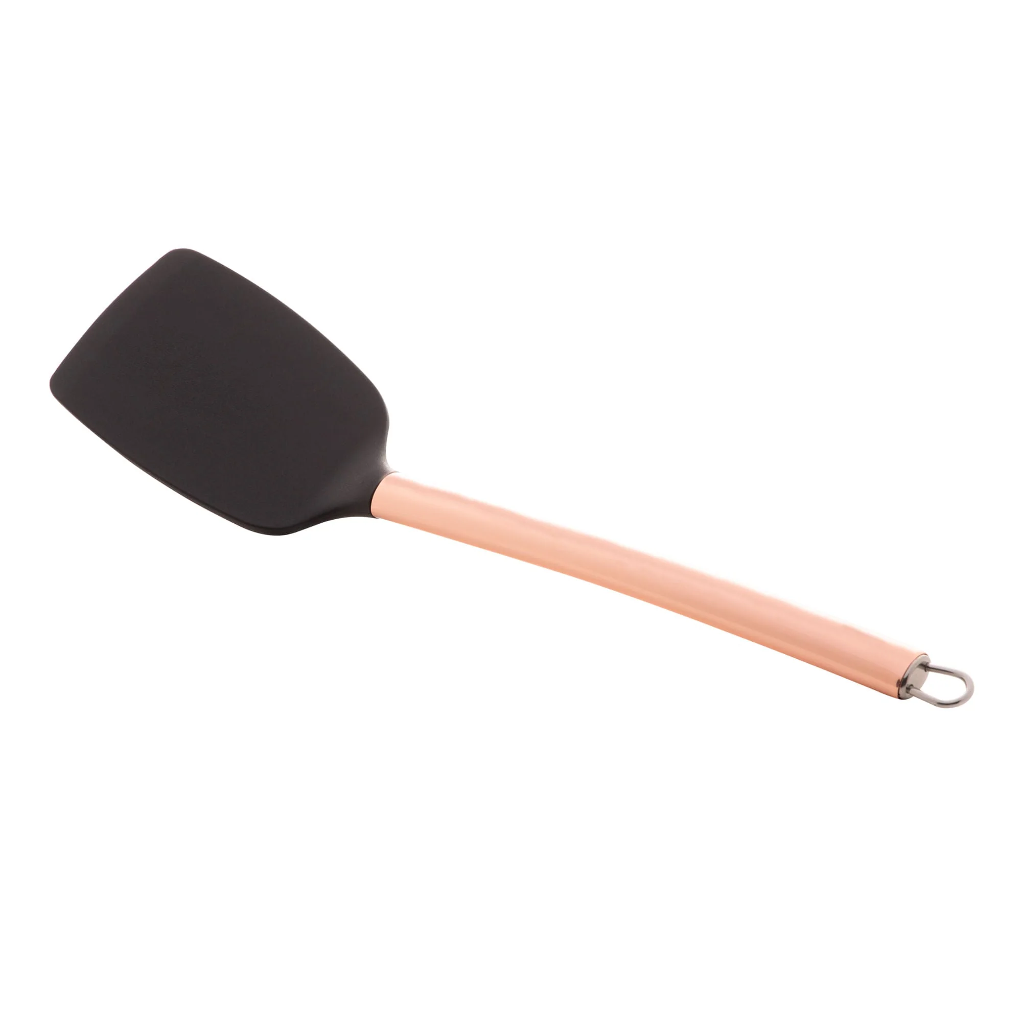 Espátula de Nylon Preta com Cabo de Aço Inox Rose Gold 34cm - Image 2