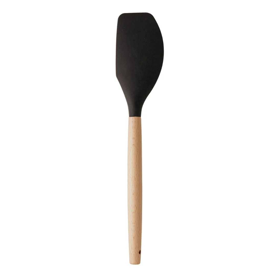 Espátula de Silicone com Cabo de Bambu Charmy Preta 31,5cm - Image 3