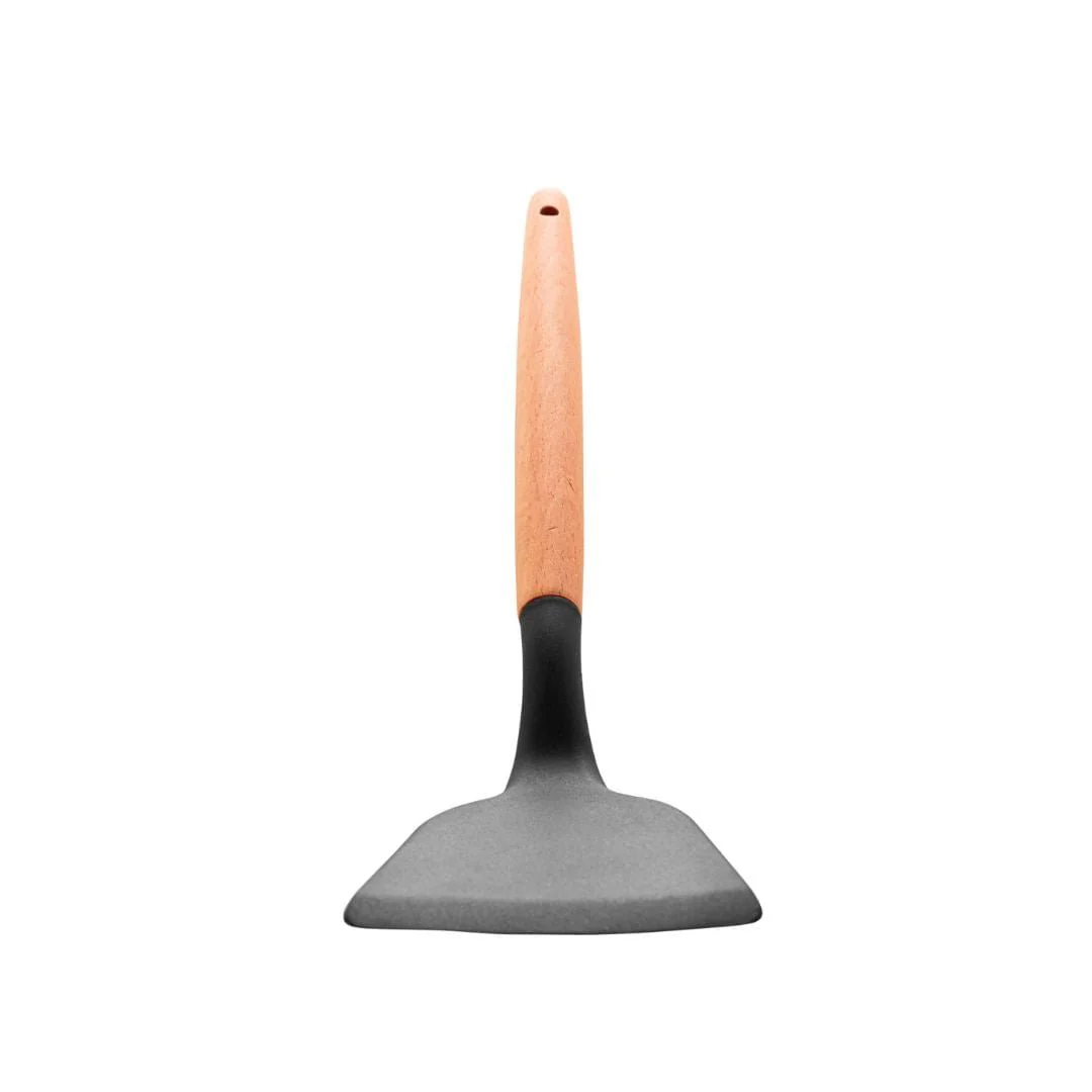 Espátula de Silicone com Cabo de Bambu Charmy Preta 32cm - Image 3