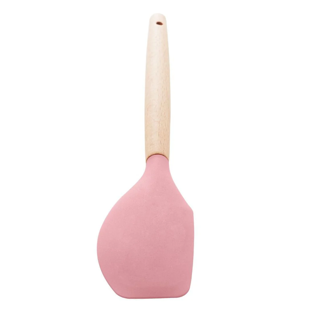 Espátula de Silicone com Cabo de Bambu Charmy Rosa 31,5cm - Image 3