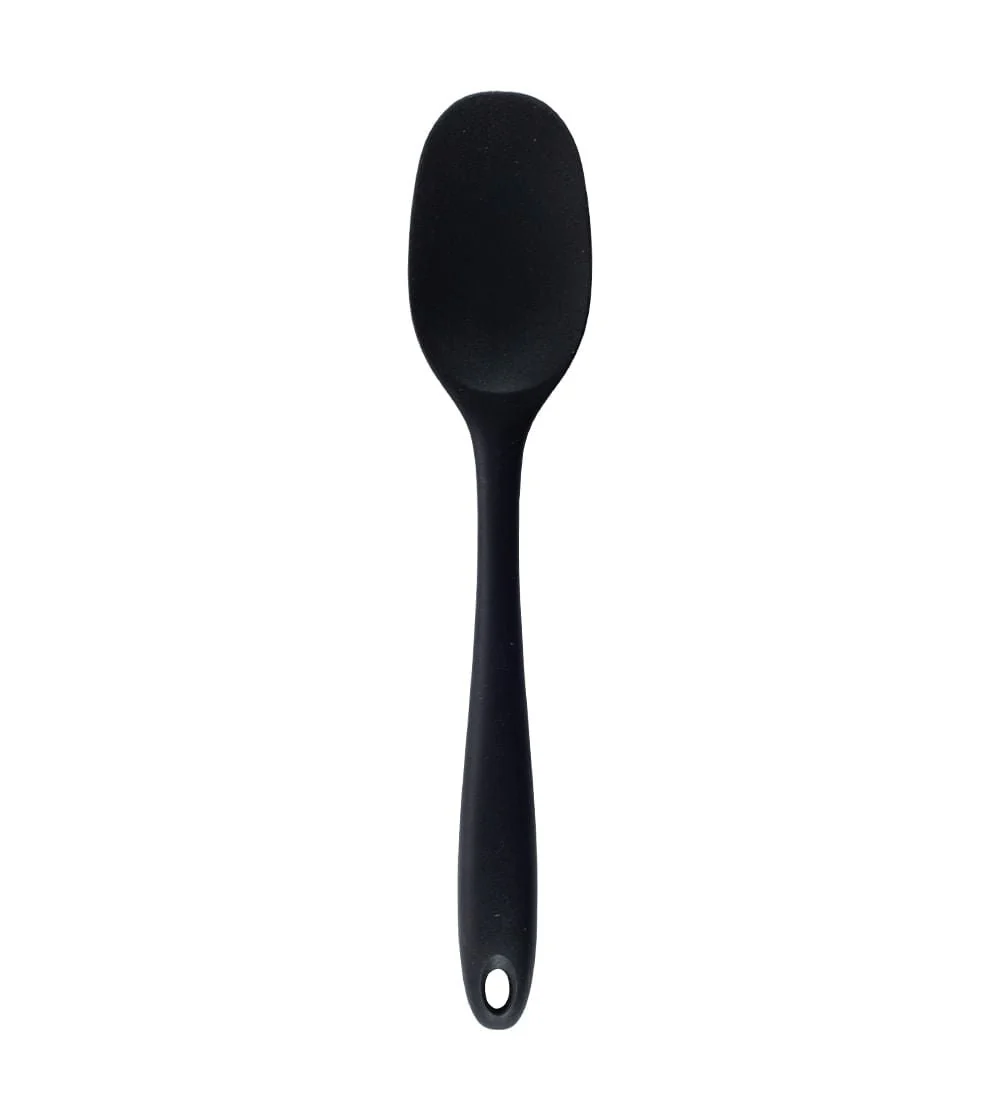 Espatula de Silicone Duplo Redonda Preto
