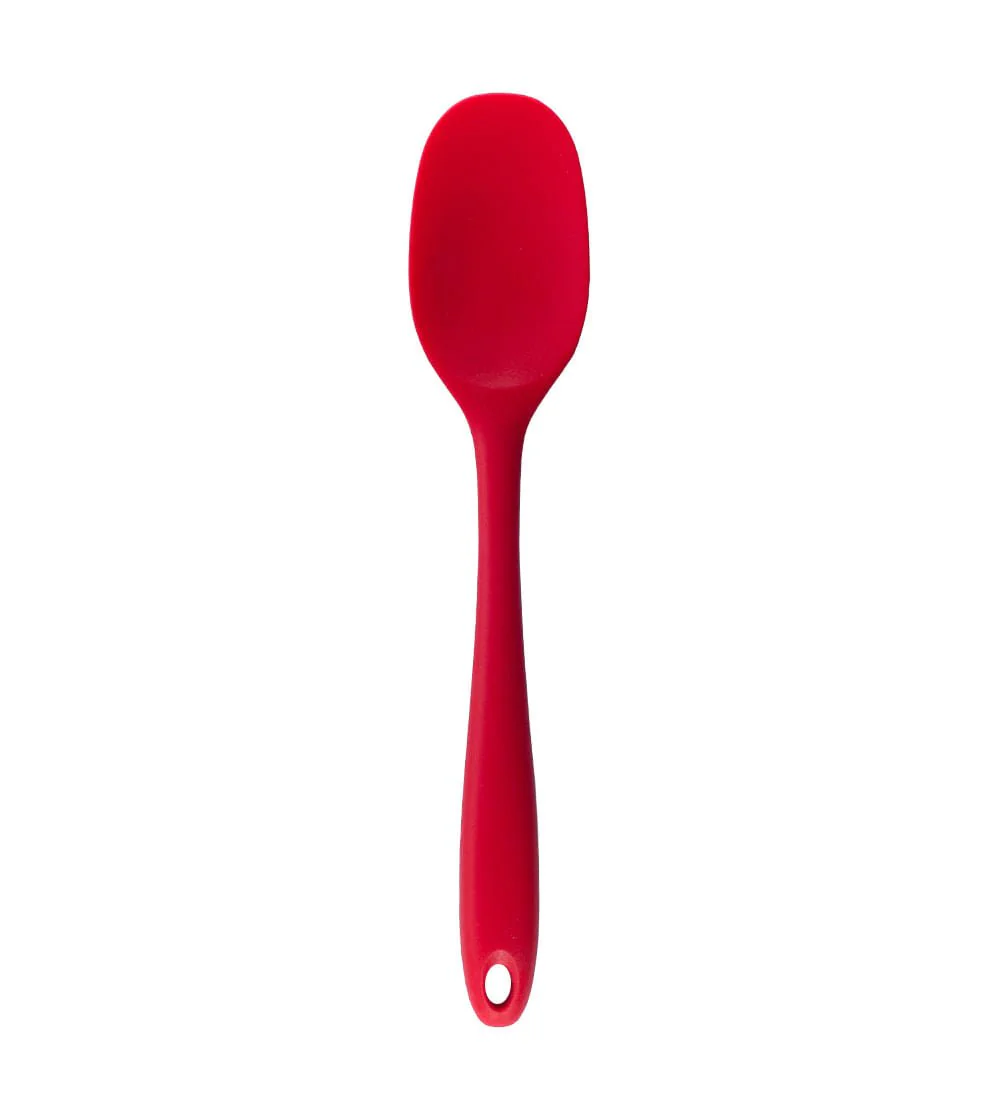 Espátula de Silicone Duplo Redonda Vermelho