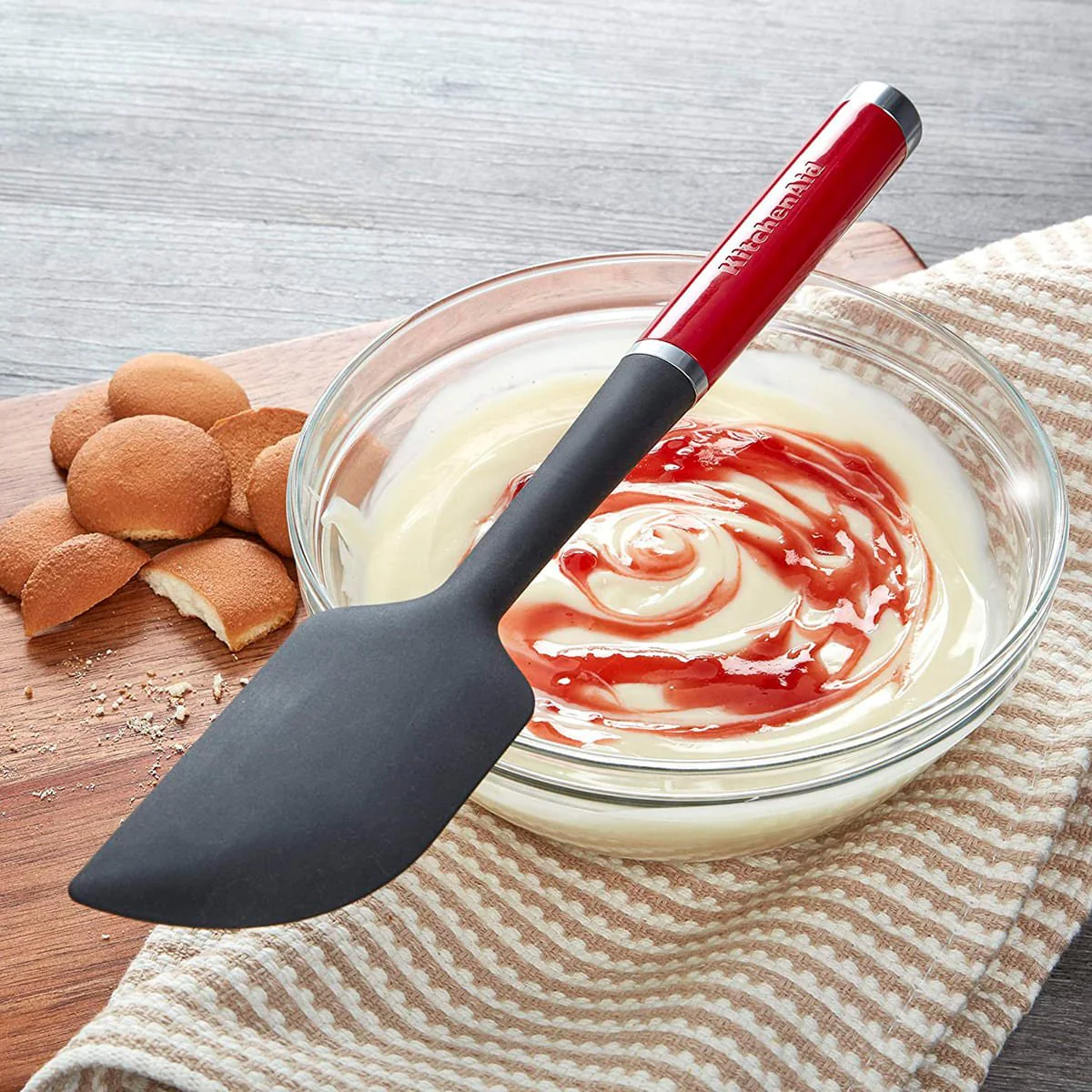 Espátula Pão Duro Silicone  Vermelho e Preto KitchenAid - Image 4
