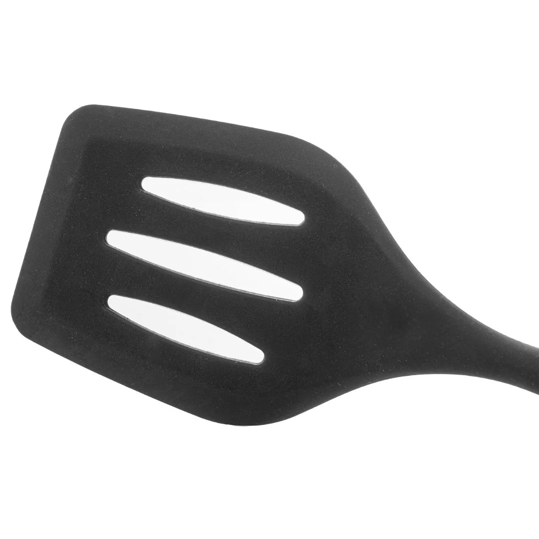 Espátula Vazada de Silicone Preta 29cm - Image 2