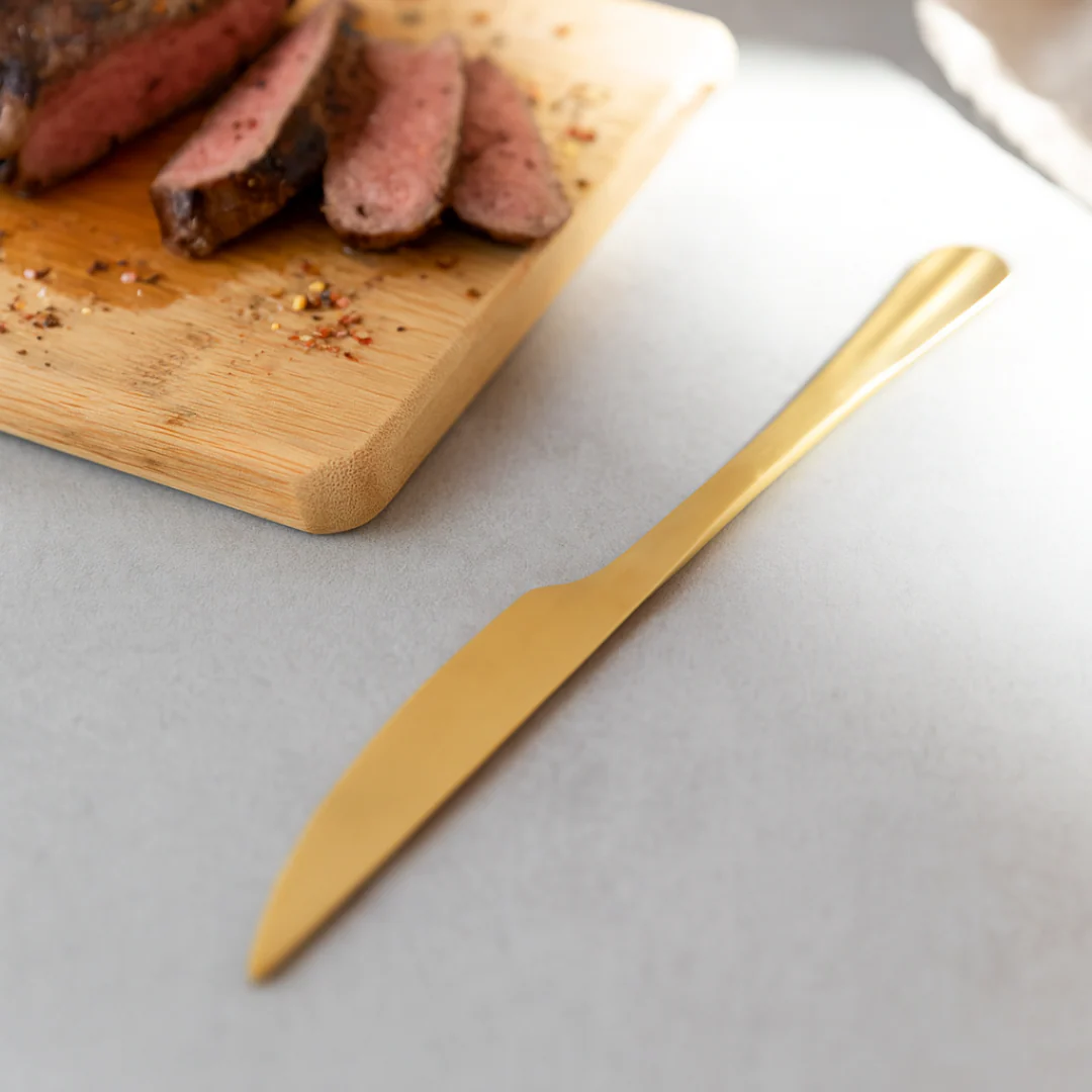 Faca para Assado Positano em Aço Inox Dourado 28,5cm - Image 2