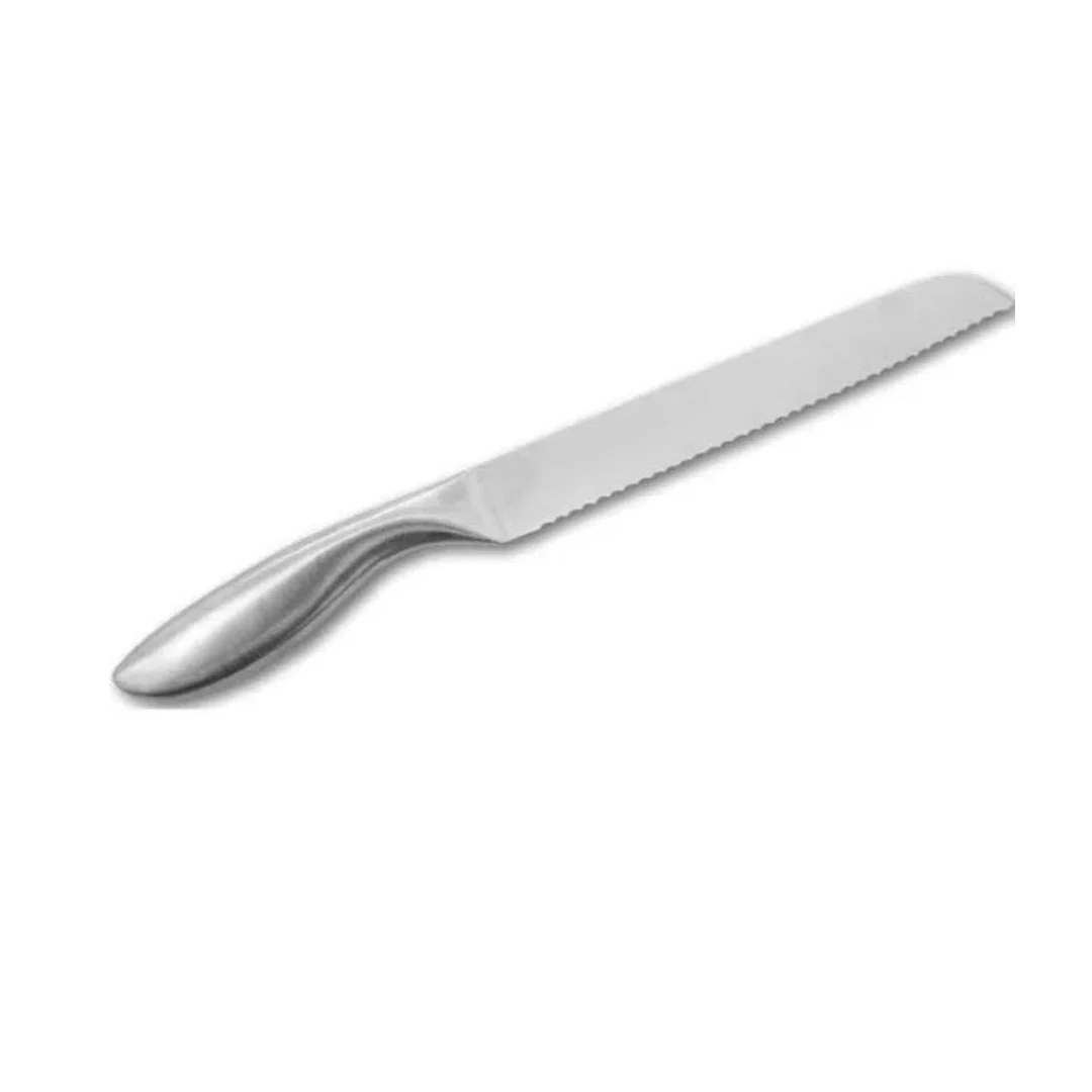 Faca para Pão em Aço Inox Cromado 33,5cm