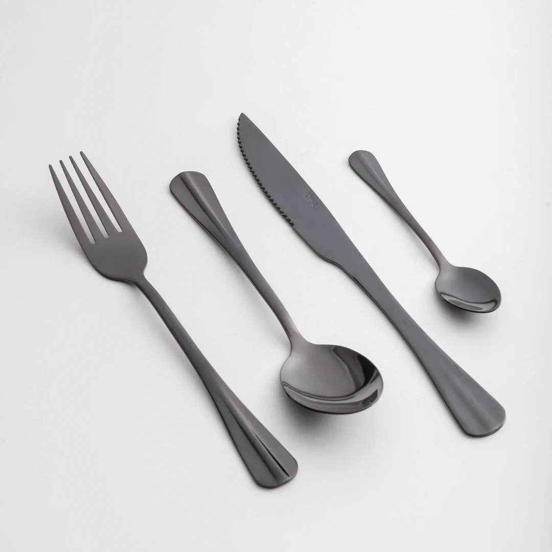 Faqueiro 24 Peças de Aço Inox Positano Preto Ônix - Image 5