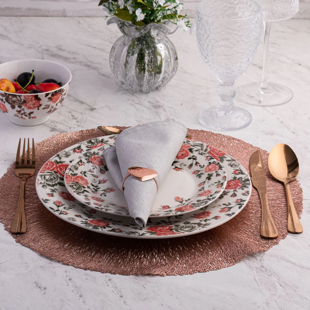 Faqueiro 24 Peças de Aço Inox Positano Rose Gold - Image 5