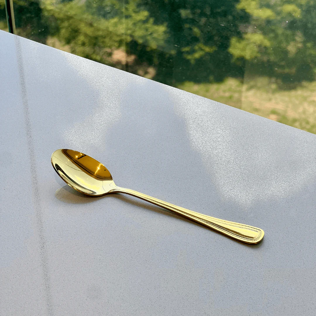 Faqueiro 24 Peças Sicilia em Aço Inox Dourado - Image 3