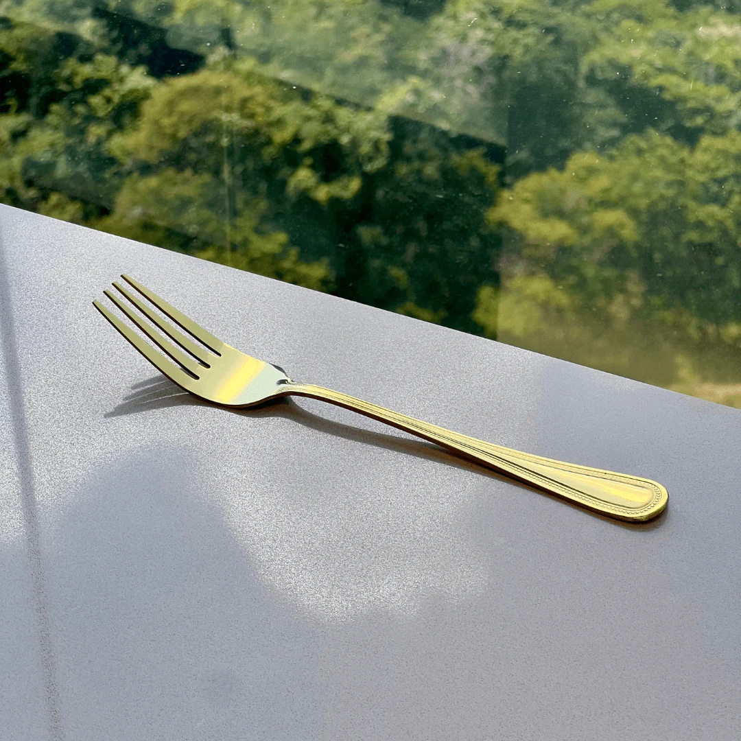Faqueiro 24 Peças Sicilia em Aço Inox Dourado - Image 4