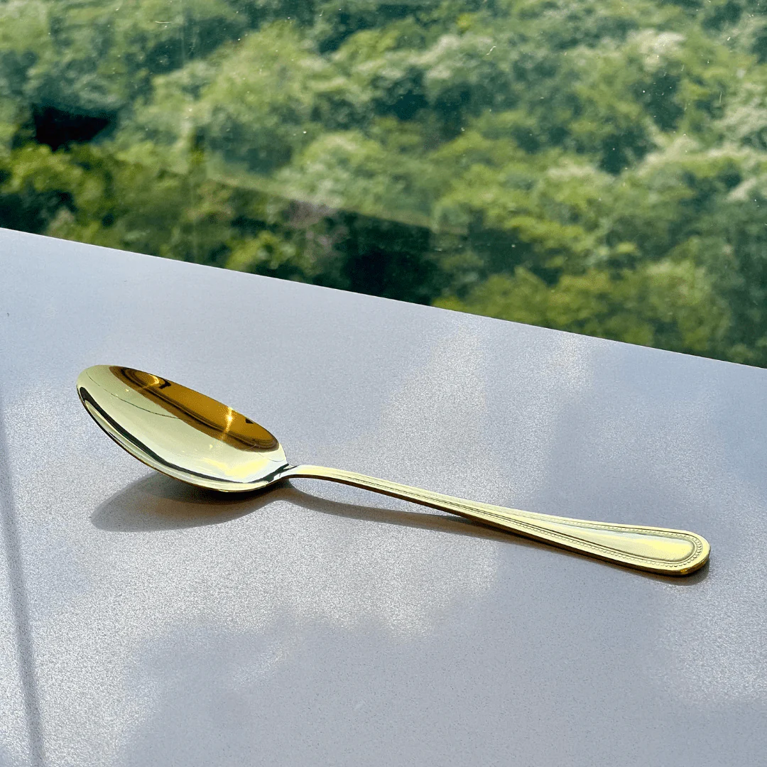 Faqueiro 24 Peças Sicilia em Aço Inox Dourado - Image 6