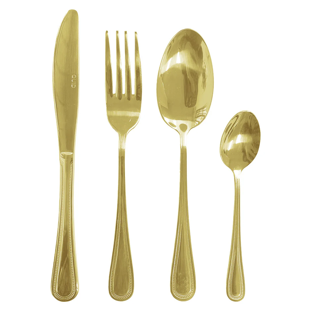 Faqueiro 24 Peças Sicilia em Aço Inox Dourado - Image 7