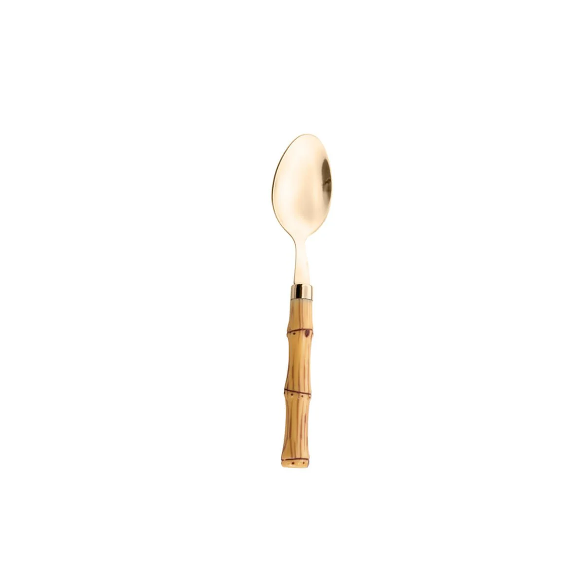Faqueiro de Aço Inox com Cabo Plástico Bambu Dourado 24 Peças - Image 11