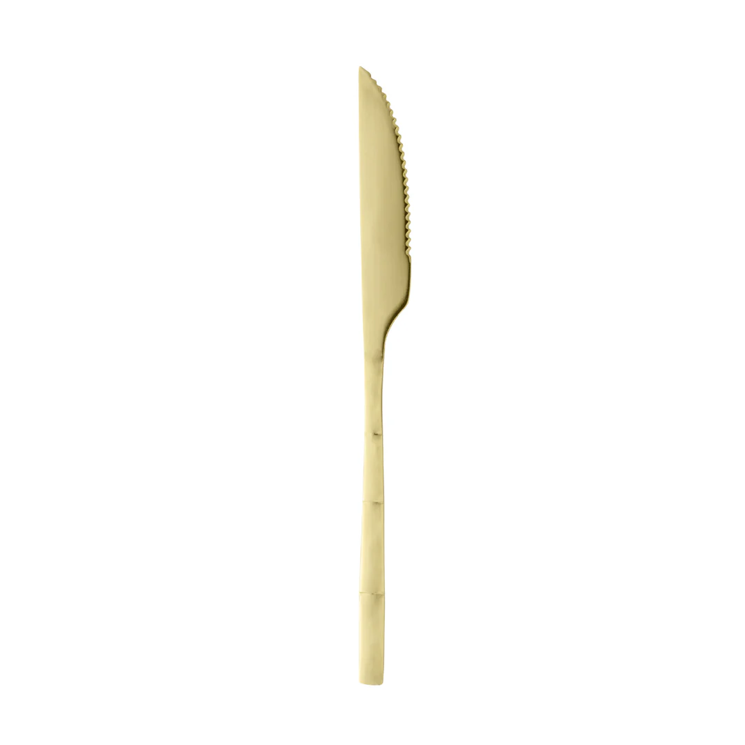 Faqueiro Elegant Estilo Bambu em Aço Inox Champanhe 16 Peças - Image 12