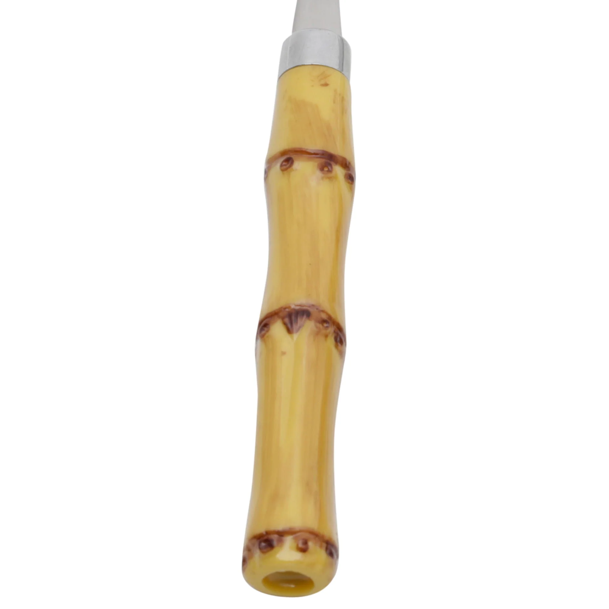 Faqueiro Luxo Bambu em Aço Inox com Cabo de Plástico Natural 24 Peças - Image 6