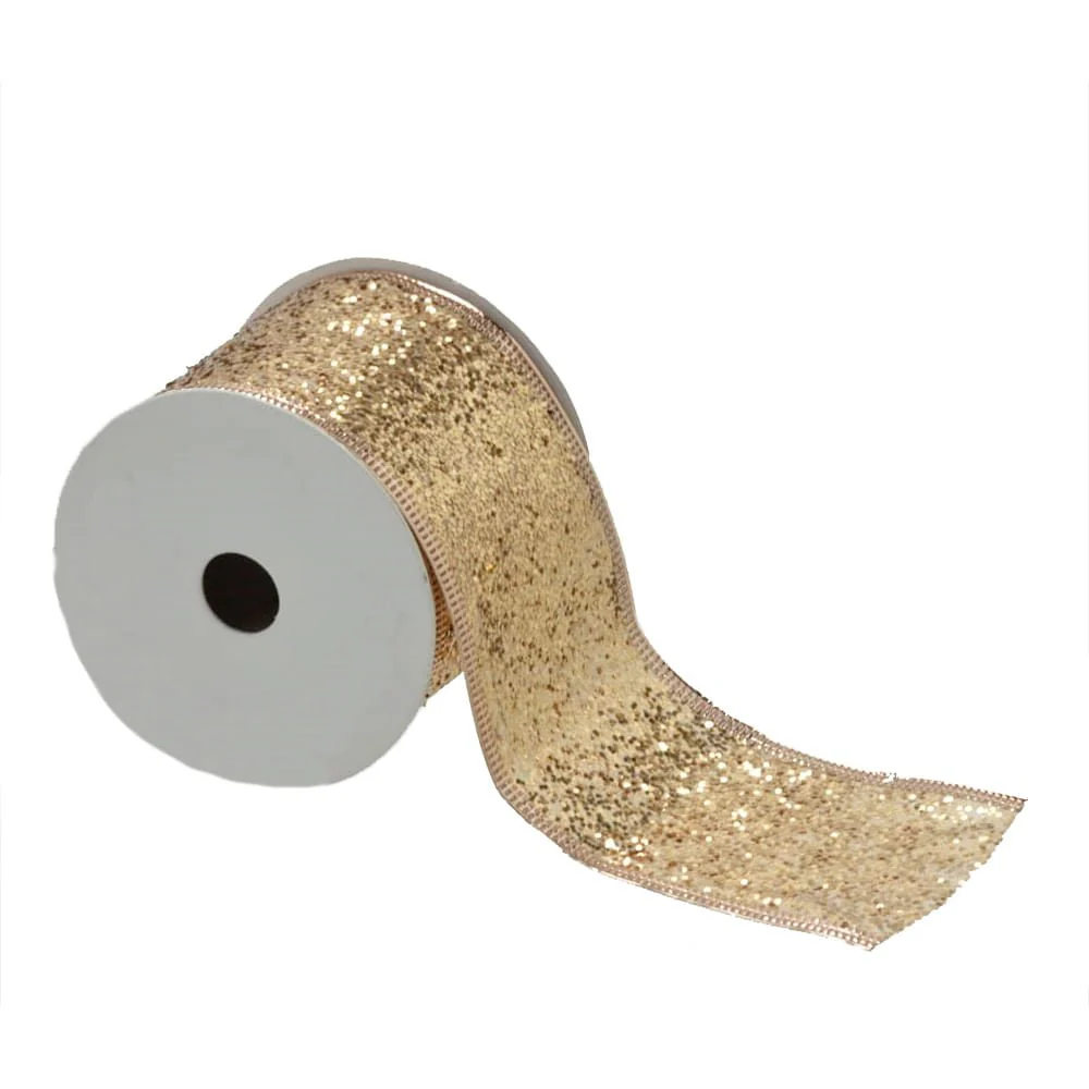 Fita Natalina Rose Gold de Plástico 9,4m
