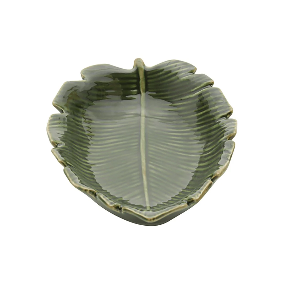 Folha Decorativa De Cerâmica Banana Leaf Verde 16 cm - Image 5