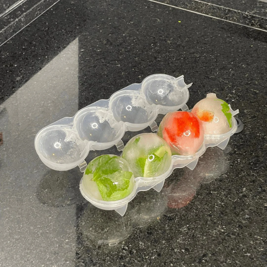 Forma para Gelo 4 Cavidades Redondas de Plástico 250ml - Image 2