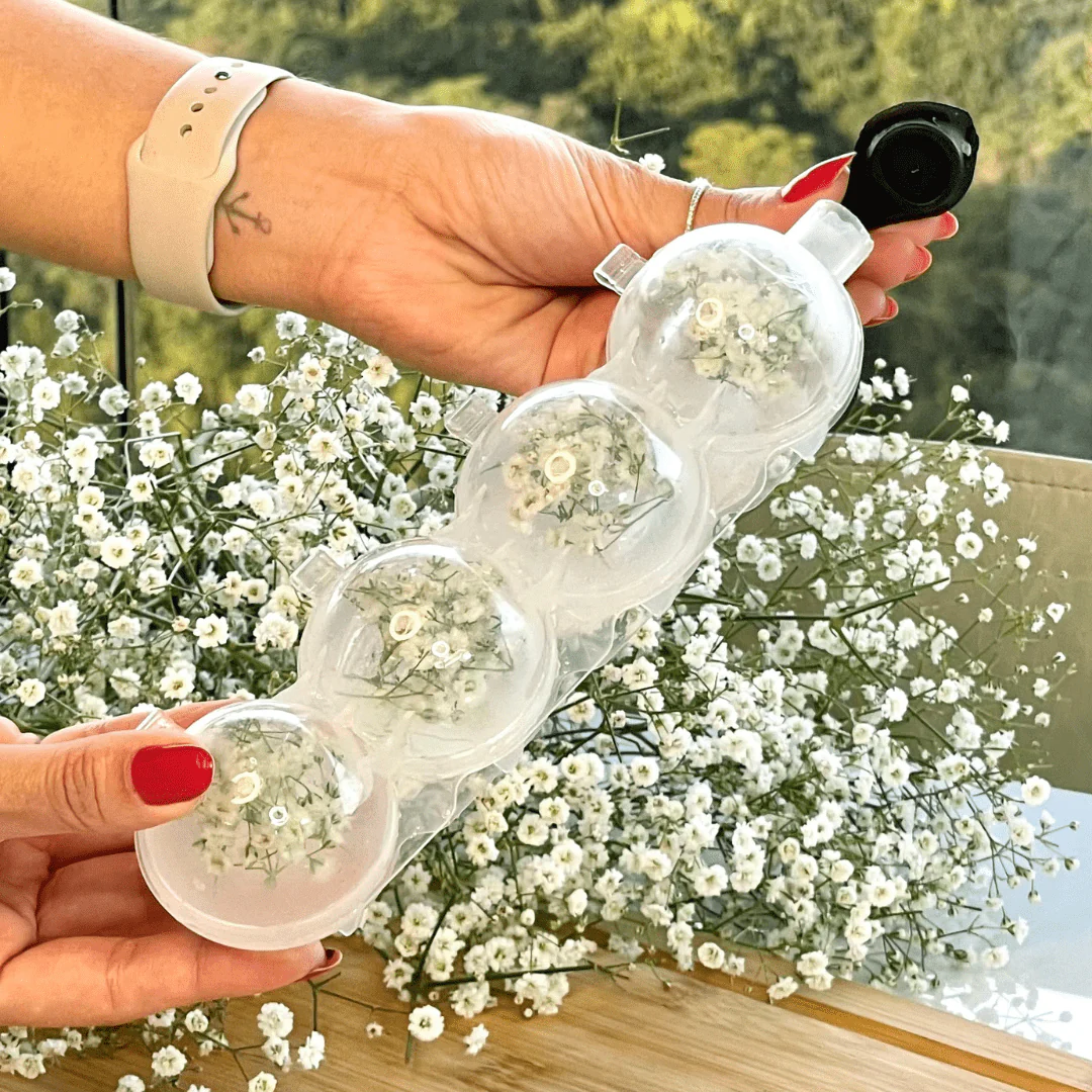 Forma para Gelo 4 Cavidades Redondas de Plástico 250ml - Image 3