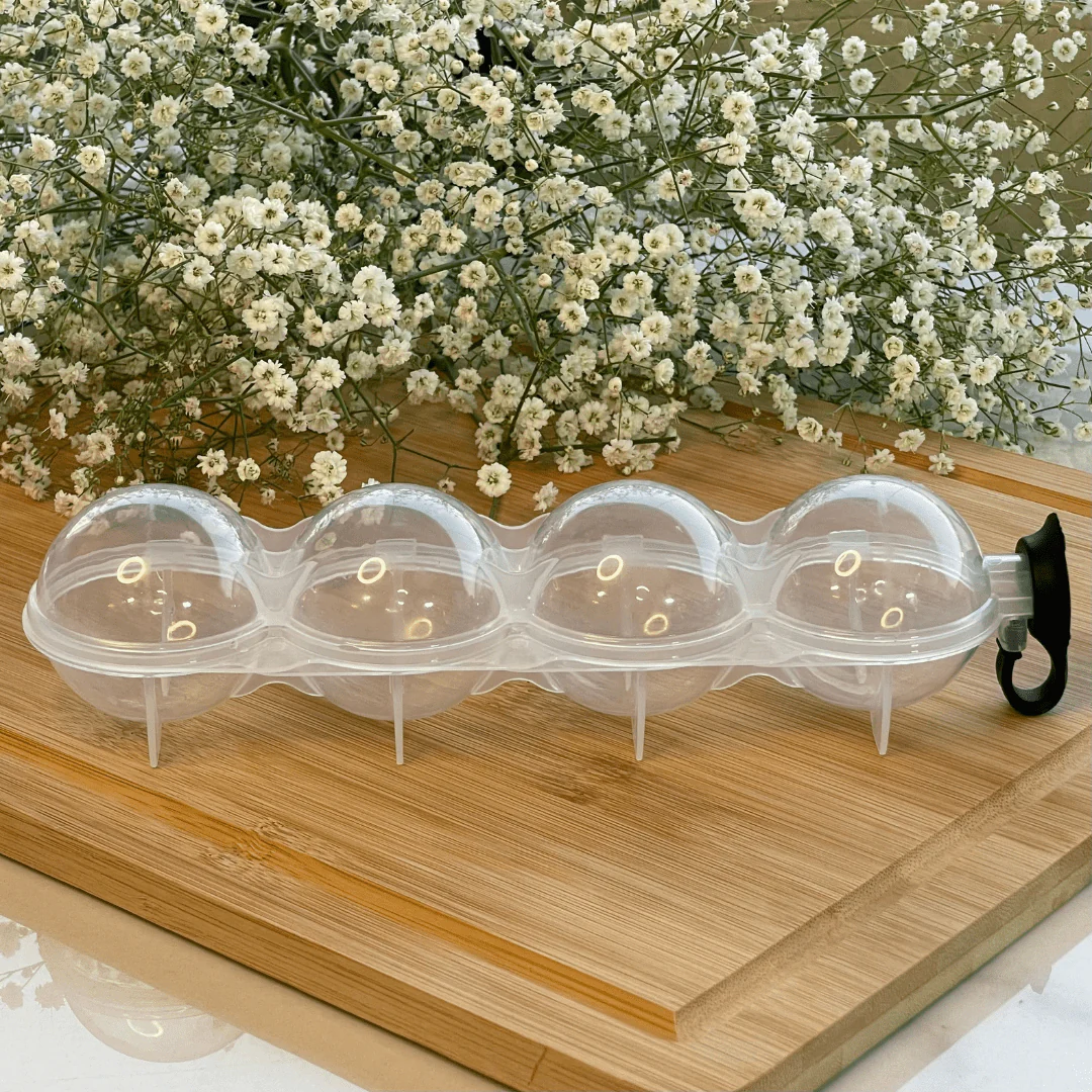 Forma para Gelo 4 Cavidades Redondas de Plástico 250ml - Image 4