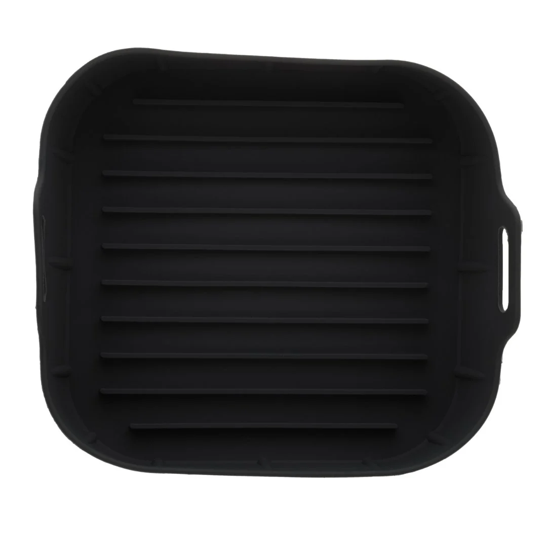 Forma Quadrada de Silicone para Air Fryer Preta 16cm - Image 6