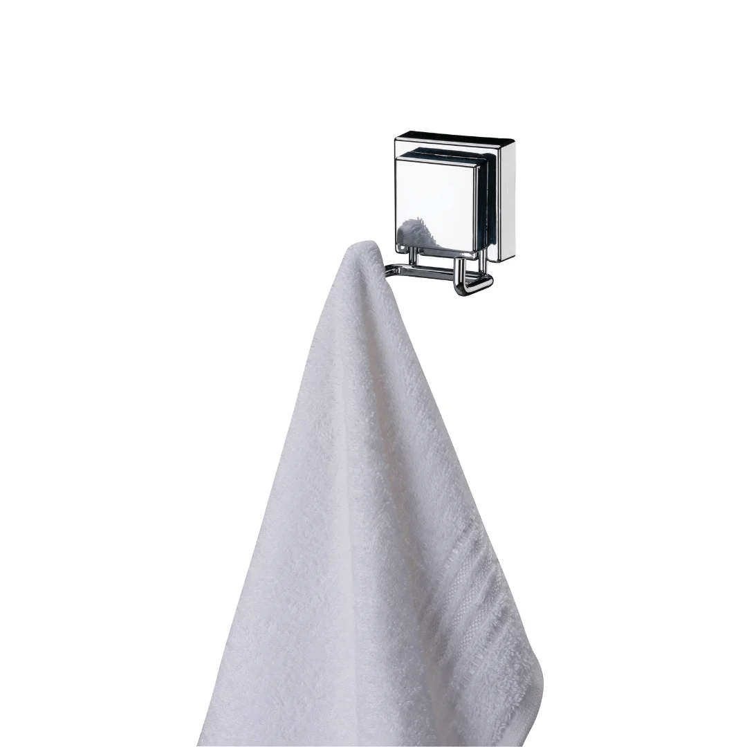Gancho Duplo Multiuso Aço Inox Cromado Fixação por Ventosa - Image 3