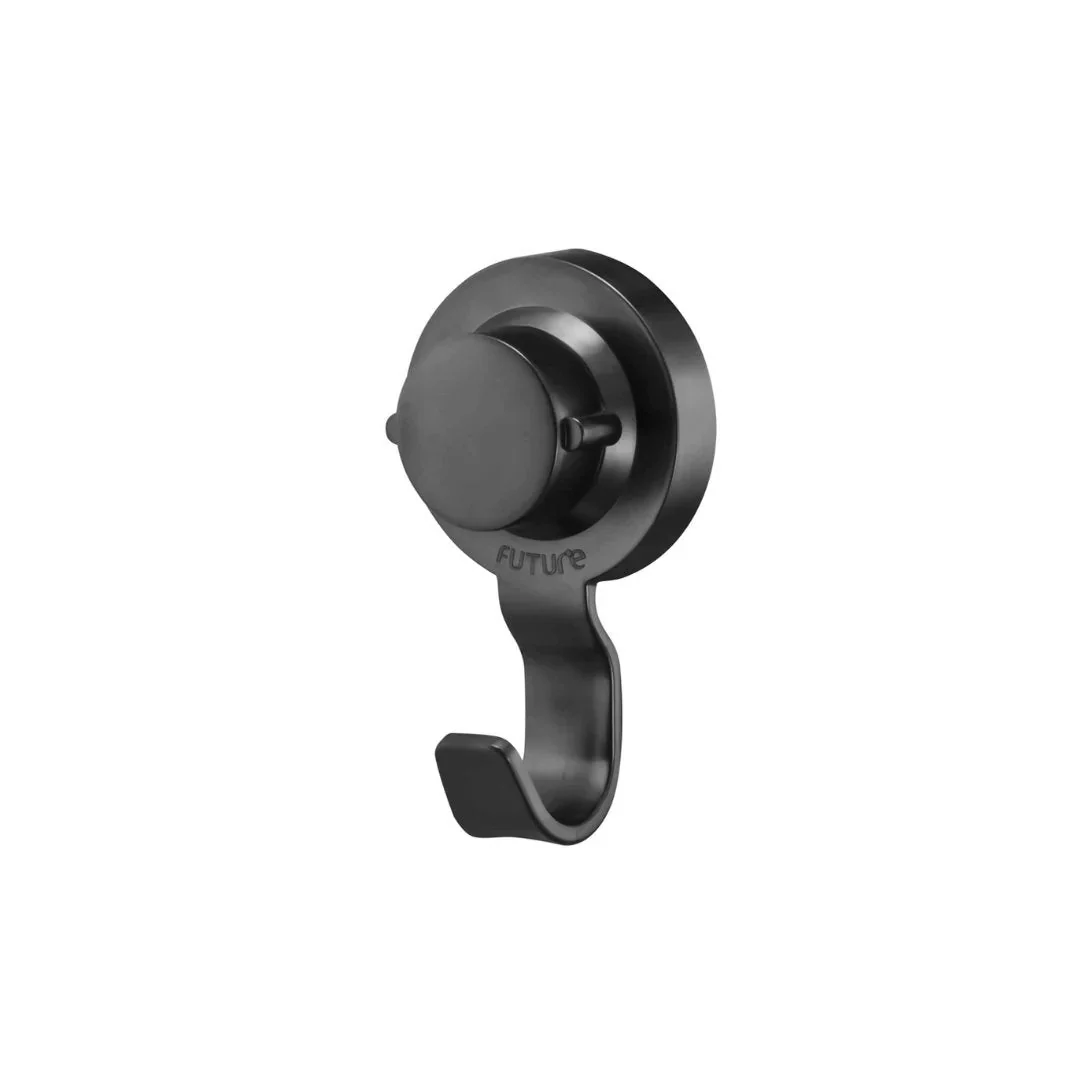 Gancho de Parede Preto Fosco com Ventosa Resistente 10,5cm - Image 5