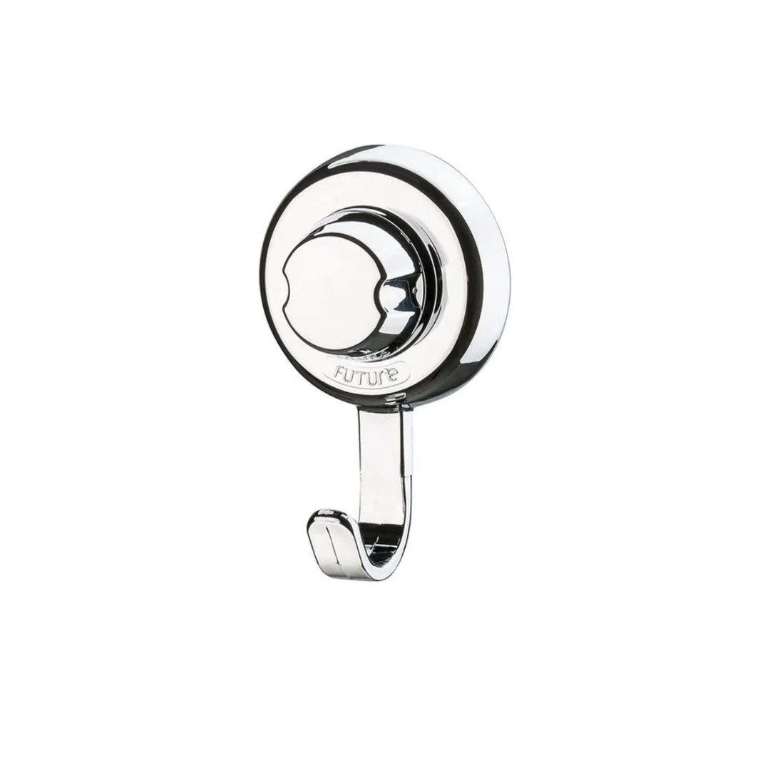 Gancho de Parede para Pendurar Multiuso Cromado com Ventosa - Fácil Instalação - Image 3