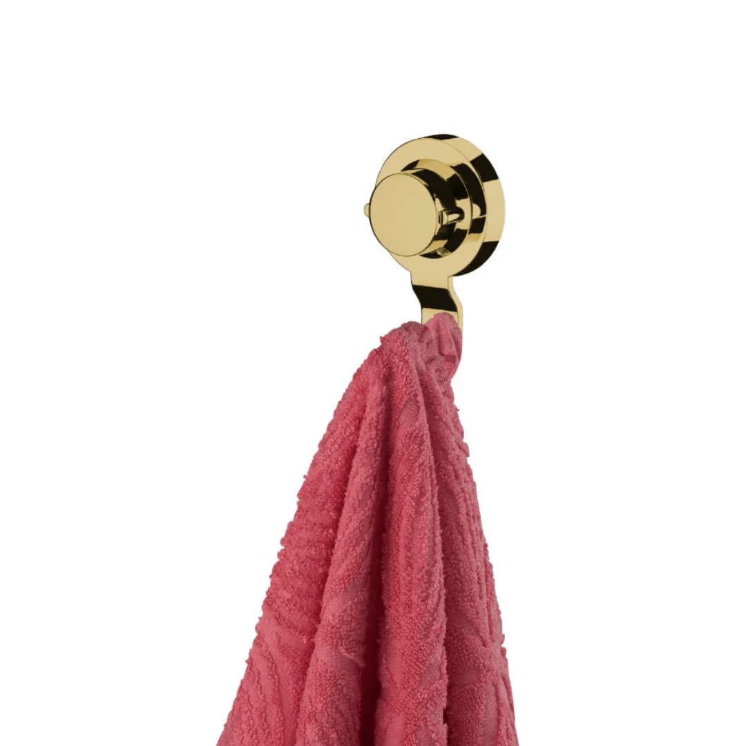 Gancho Multiuso Fixação por Ventosa Dourado - Image 6