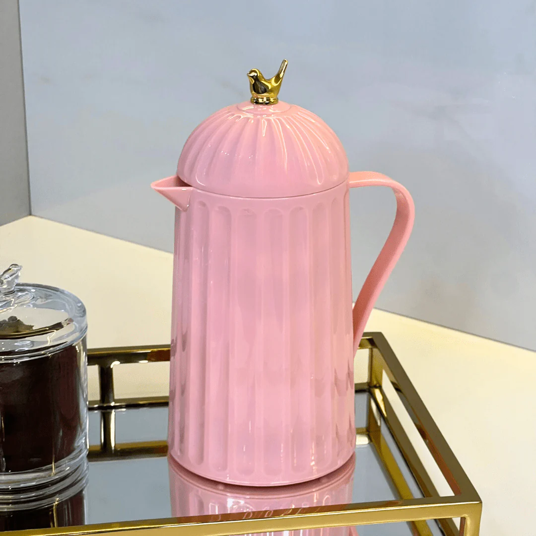Garrafa Térmica de Plástico Bird Rosa 600ml - Image 5