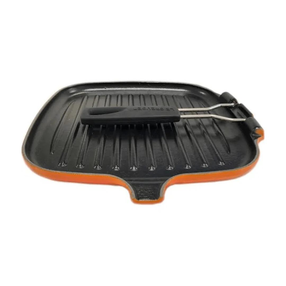 Grelha Quadrada com Alça Removivel Laranja Le Creuset - Image 3