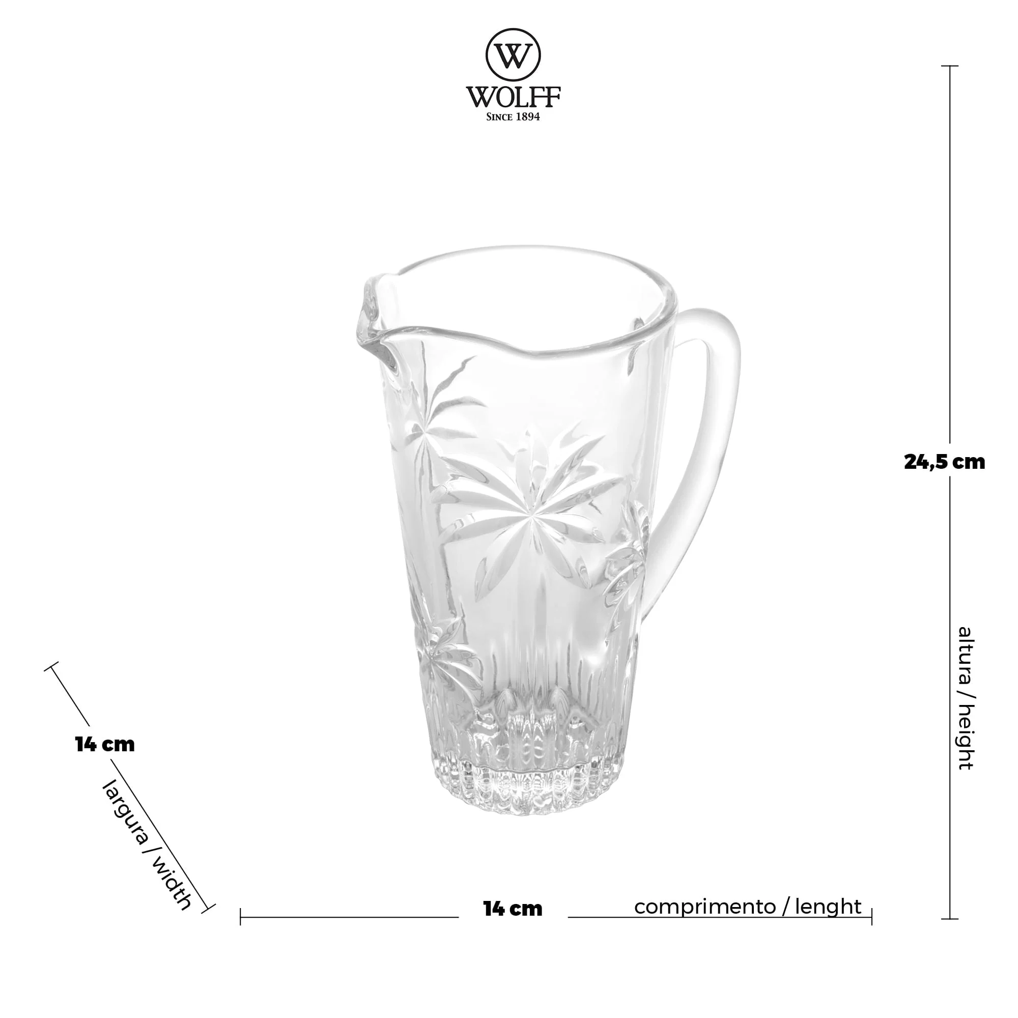 Jarra Cristal de Chumbo Palm Tree 1,2 Litros - Image 5
