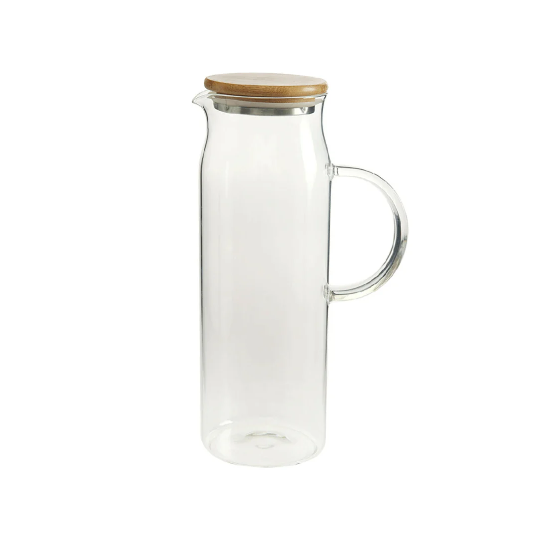 Jarra de Servir com Tampa de Bambu 1,5 Litros