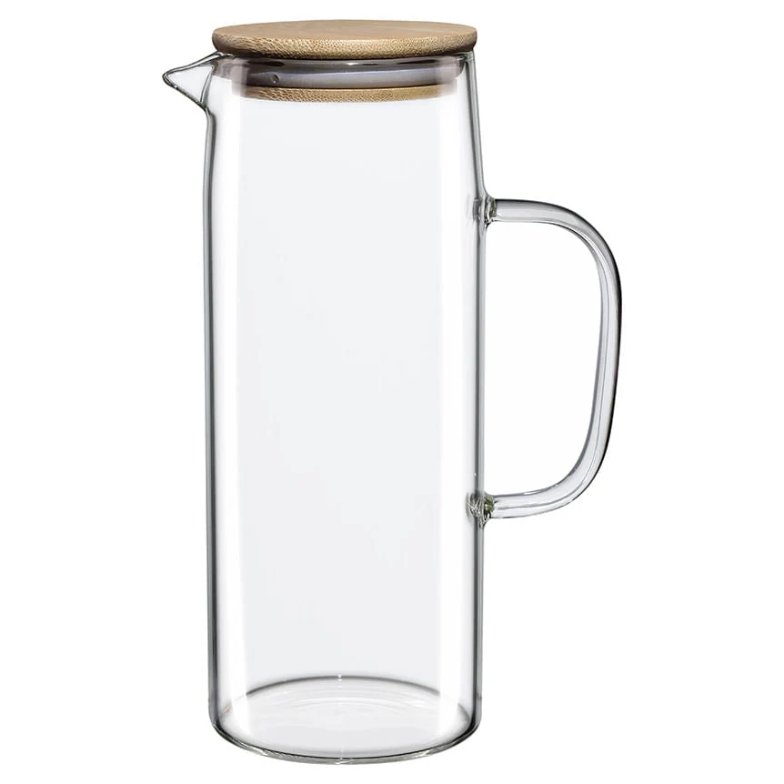 Jarra de Vidro com Tampa de Bambu Doppio 1,2L - Image 5