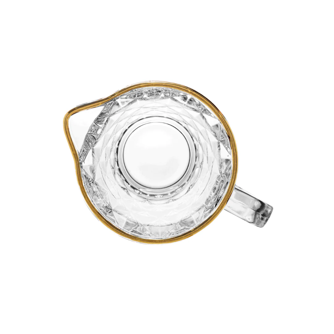Jarra De Vidro Diamond Com Fio de Ouro - 1 Litro - Image 9