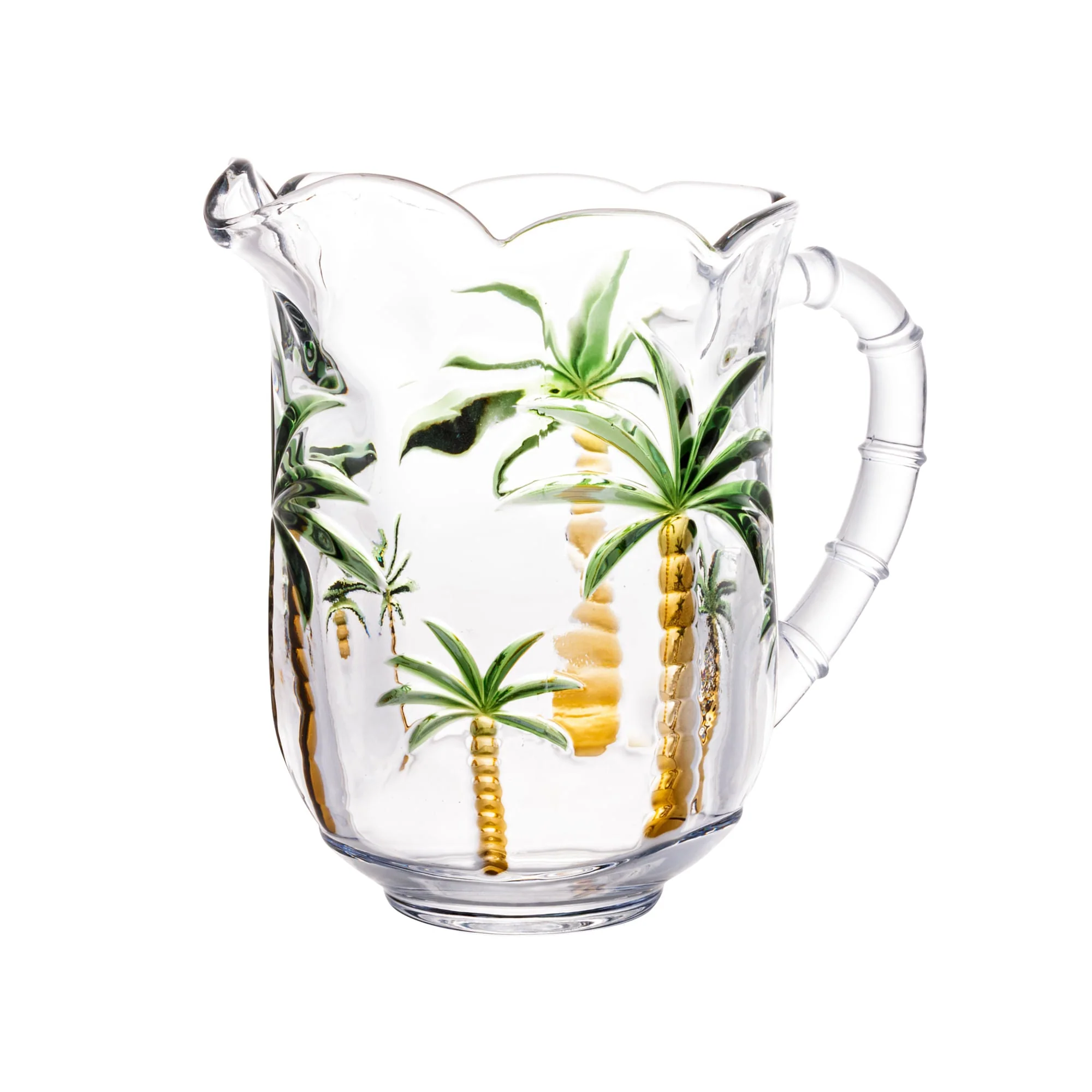 Jarra em Cristal de Chumbo Palm Tree Handpaint 1,3 Litros
