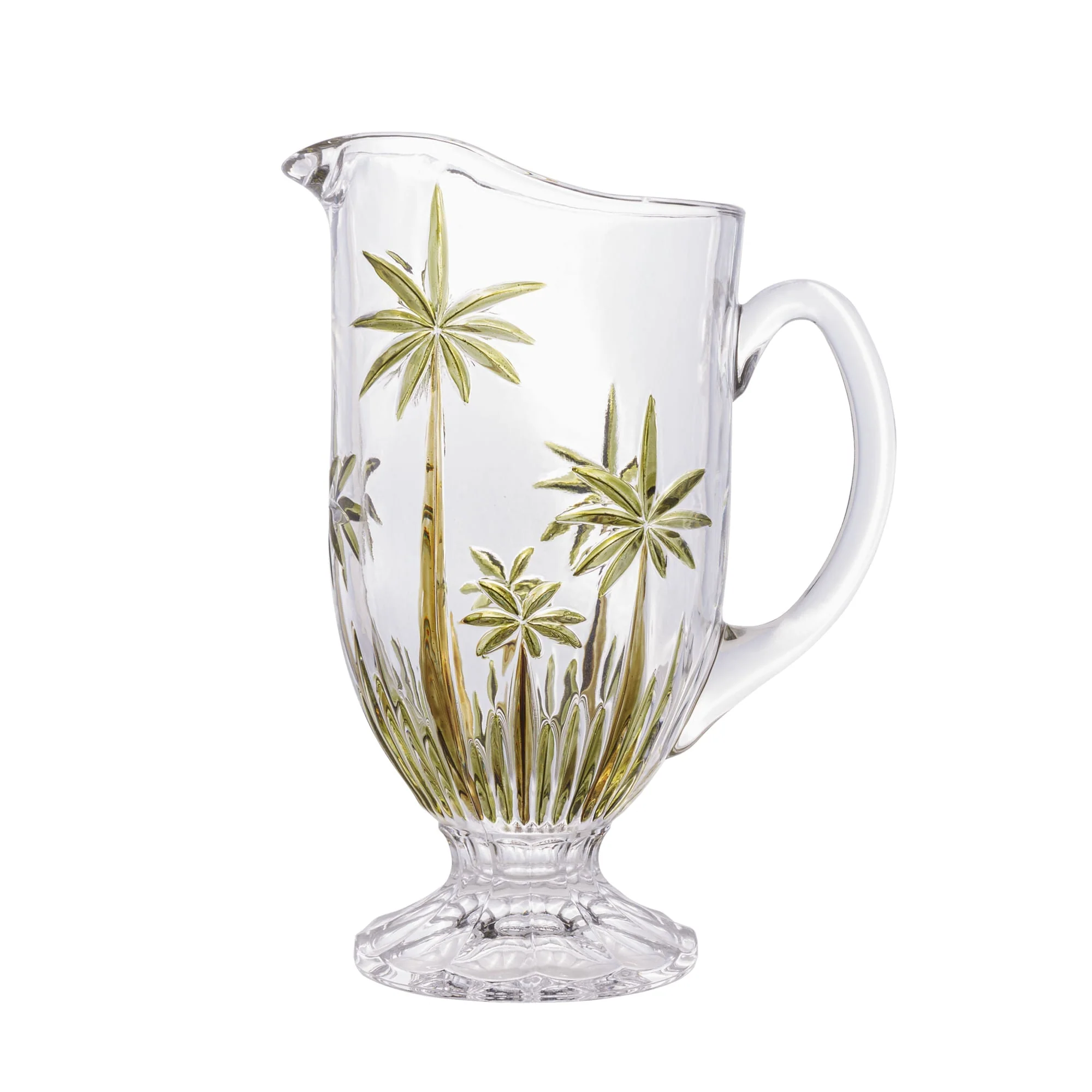 Jarra em Cristal de Chumbo Palm Tree Handpaint 1,5 Litros
