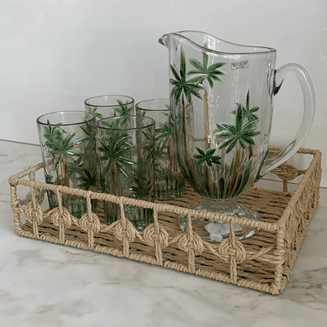 Jarra em Cristal de Chumbo Palm Tree Handpaint 1,5 Litros - Image 3