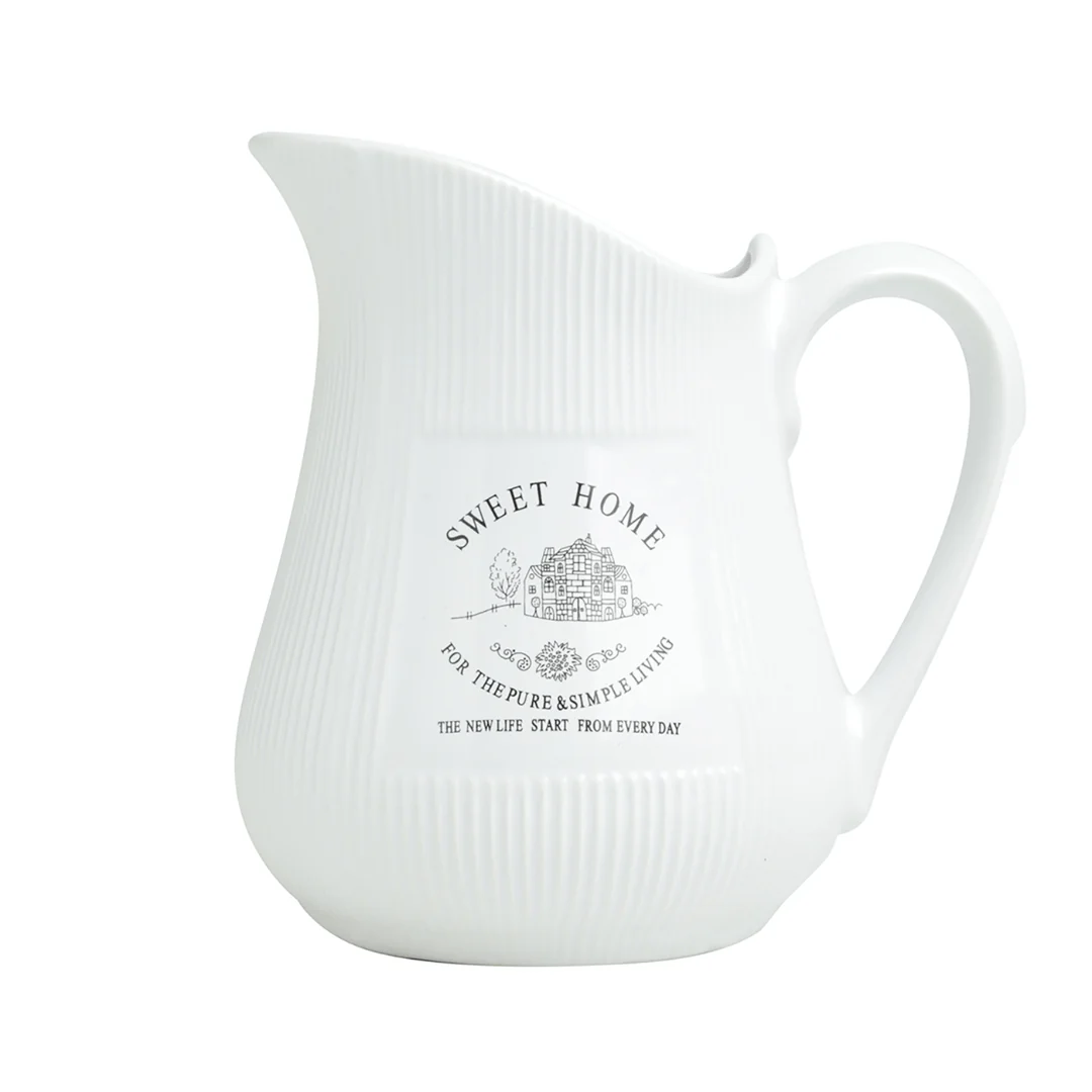 Jarra Sweet Home de Cerâmica Branca 500ml - Image 5