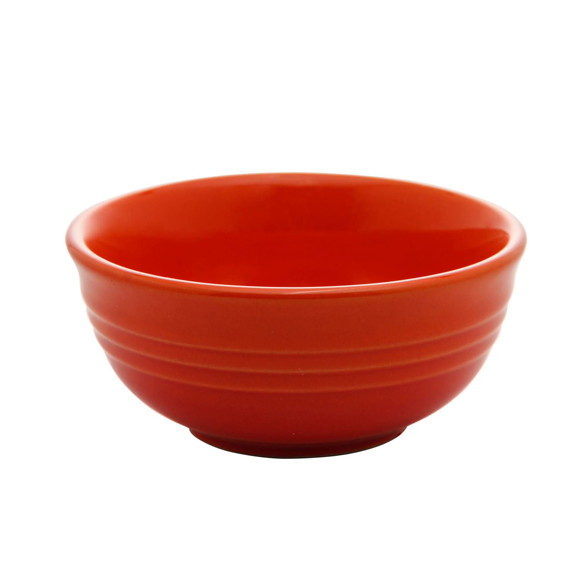 Jogo 2 Mini Bowls de Cerâmica Retrô Laranja 10cm - Image 5