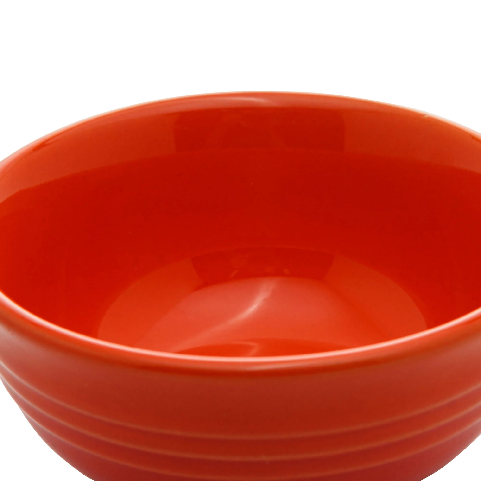 Jogo 2 Mini Bowls de Cerâmica Retrô Laranja 10cm - Image 9