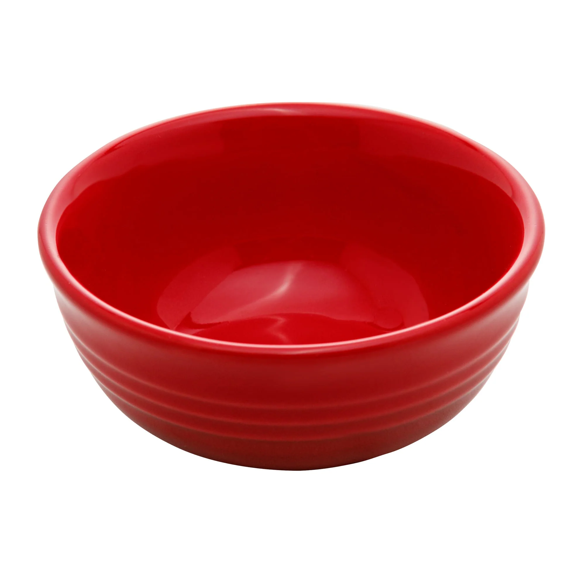 Jogo 2 Mini Bowls de Cerâmica Retrô Vermelho 10cm