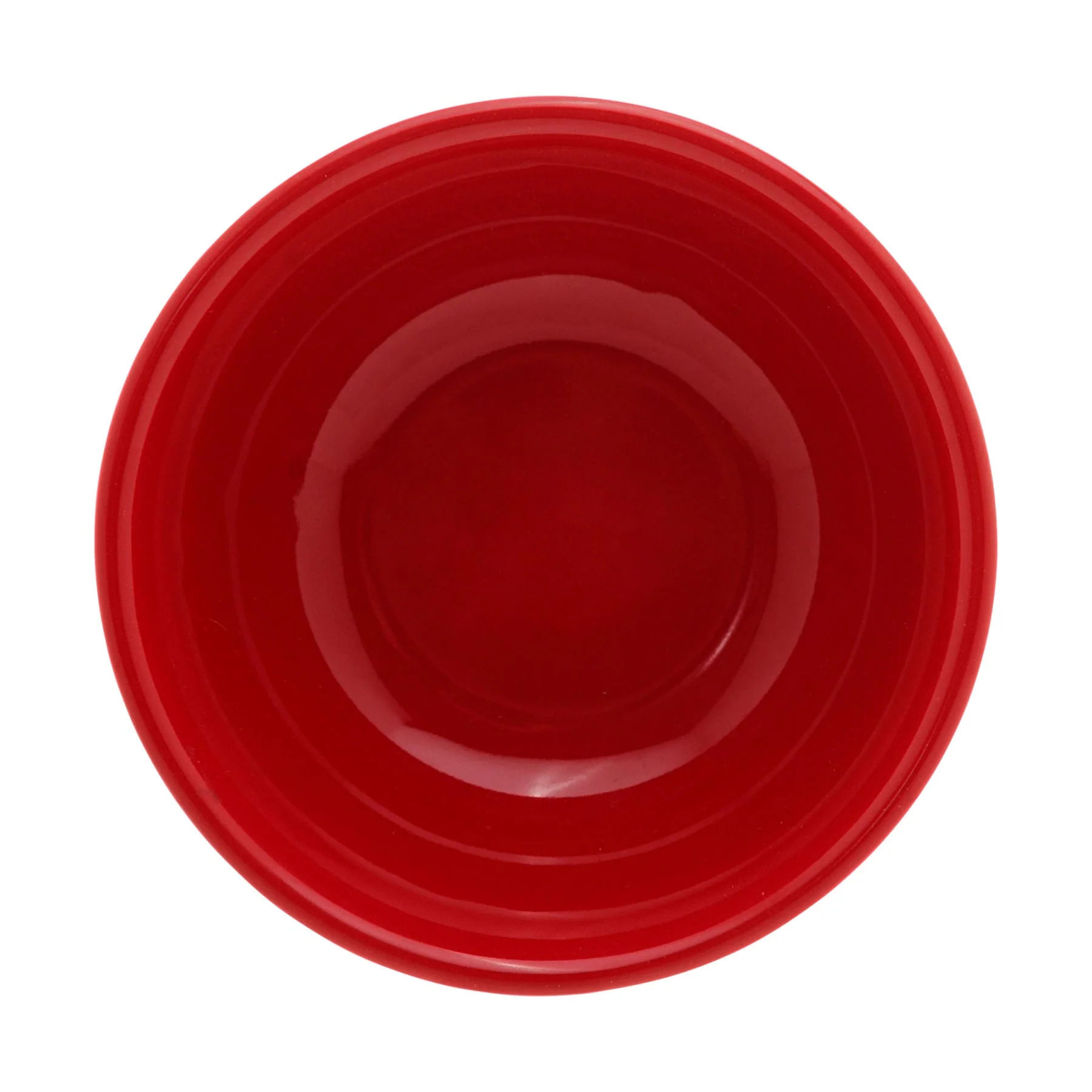 Jogo 2 Mini Bowls de Cerâmica Retrô Vermelho 10cm - Image 3